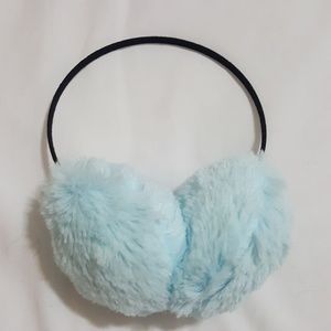 NWOT light blue furry fur fleece warm winter